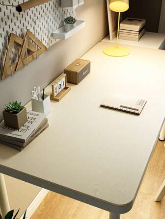 防污染超大桌垫 - 易于清洁的 PVC 桌面保护垫 - 非常适合家庭装饰、办公室和书房，适用于学生桌、儿童写字台、电脑桌