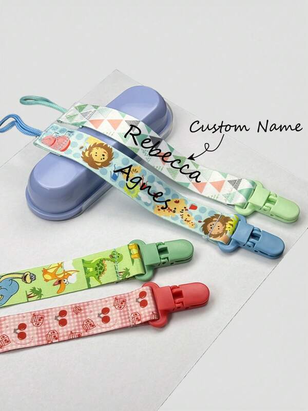 1 stuk gepersonaliseerde speenclip, gepersonaliseerde babyspeenclip, DIY, gepersonaliseerde naam, mondclip, mondketting - cadeau voor een vriend/troostcadeau/houten ketting/vakantiecadeau/verjaardagscadeau/nieuwjaarscadeau, eerste cadeau voor de baby, multifunctioneel, duurzaam, decoratief, herbruikbaar, prachtig, stijlvol, hoge kwaliteit, kleurrijk, modern, gepersonaliseerd, uniek, schoolspullen