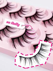 5 Pairs Miss Wink B09 Lashes, Thick, Curly, Fluffy, Fine And Natural Style, Suitable For Daily Makeup, Going Out, Parties And Gatherings