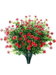 1/2 Buchet Flori Artificiale pentru Decor Exterior, Flori False Plante Artificiale Realiste Rezistente la UV, Potrivite pentru Grădină, Terasă, Verandă, Cutie de Ferestre, Decorațiuni Interioare și Exterioare ale Casei - Multicolor - Vizualizare 14