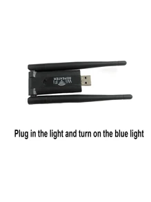 2.4GHz 300Mbps 无线 WiFi 中继器扩展器路由器、WiFi 信号增强器长距离网卡适配器 USB 中继器（随机发货）