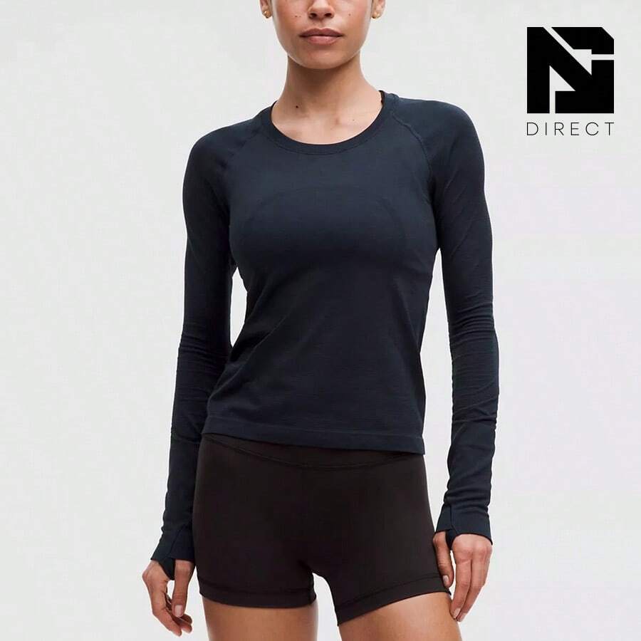 Swiftly Tech Long-Sleeve Shirt 2.0 Waist Length - True Navy/True Navy - 查看 1