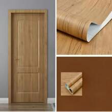 1 Rolle dunkelbrachnes Holz Kontaktpapier Heim Dekoration Holz Tapete Abzieh- und Klebe-Folie wasserfest Vintage Holzoptik Kontaktpapier selbsthaftende strukturierte Holzmaserung Vinyl Folie für Schlafzimmer, Küche, Geschenke, Geburtstag, Abschluss, Zimmer Deko, Wanddeko, Badezimmer Deko, Schlafzimmer Deko, Raumdekoration, Wohnzimmer Deko, Haus Dekoration, Heimdekoration, Wohnzimmer Wandkunst, Wandsticker