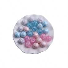 20pcs 20mm Bulk Price Cheap Handmade Colorful Style Mix Set Acrylic Gumball Beads For Chunky Bubblegum Beadable Keychain Jewelry Bracelet Necklace DIY Making - Multicolor - View 24