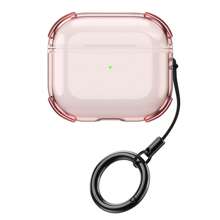 1 Piece Of Multi-Hued Translucent + Circular Loop Drop-Resistant Earphone Cup Sleeve Compatible With 1/2/3/4/Pro/Pro 2nd Generation Wireless Earphone Protective Enclosure