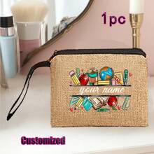 Khaki Linen Tote Bag Gift Set | Teacher/Nurse/Mom Appreciation Gift | Multi-Purpose Daily Commuting Bag | Wedding/Birthday/Back To School/Beach - Khaki - View 22