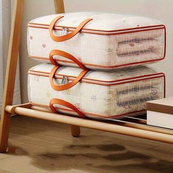 1 st/3 st PVC bärbar flyttväska klädtäcke stor kapacitet hushållsförvaringslåda sovrum garderob organizer hopfällbar förvaringsväska