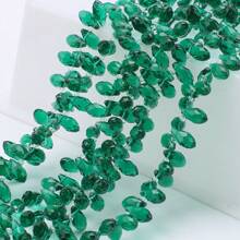 约95颗6*12mm水滴形玻璃珠，彩色镀AB彩吊坠DIY饰品工艺配件，适用于鞋子、包包、发饰、节日礼物、生日礼物 - 6*12mm橫孔水滴 - 查看 21