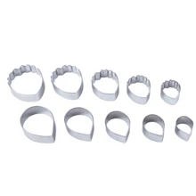 5pcs Stainless Steel Peony Cutter,Flower Cutter Fondant Cookie Flower Sugarcraft Making Tools For Wedding,Birthday Cake Decorating - Peony - View 8