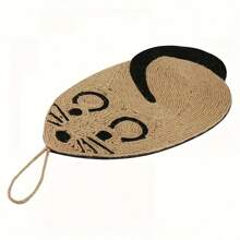 1pc Sisal Cat Scratching Pad With Avocado & Cactus Design, Abrasion Resistant Rope, For Sofa Protection, Interactive Cat Toy, Cat Supplies