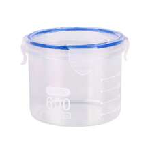 Large Size Transparent Plastic Sealed Canister, Food Storage Container For Powdered Milk, Tea, Grains, Kitchen Pantry, Coffee Jar