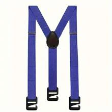 Adjustable Elastic Men's Suspenders With Buckle - Durable Polyester Material, Outdoor Adventure Casual Style, Invisible Pants Braces Hiking Strap, Stretchable & Suitable For All Ages. Ideal For Teenagers, Summer Outdoor Sports, Vacation, Graduation Gifts, Birthday Outfits Or Everyday Wear - Multicolor - View 6