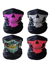 Cycling Outdoor Skull Magic Bandana, UV Protection And Dust-Proof, Unisex - Multicolor - View 5