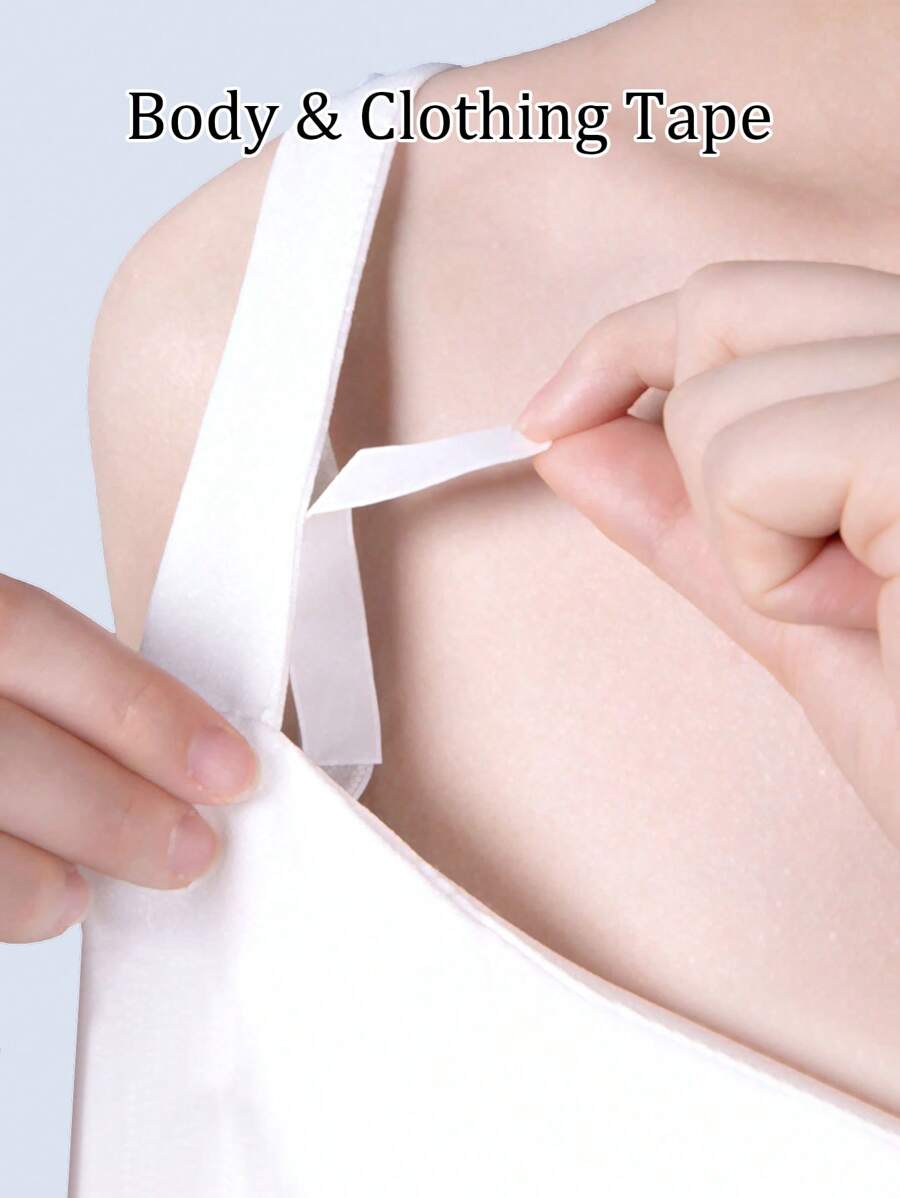 Secure & Discreet Dressing Aids: Invisible Fashion Tape, Waterproof Double-Sided Adhesive For Shirts & Lingerie