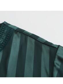 男士刺绣阿拉伯青年长袍，休闲宽松绿色长袍