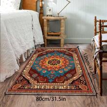 [Crystal Velvet 700g/㎡ Dotted Bottom 5mm Thickness] 1 Piece Bohemian Style Solid Color Carpet, Soft & Anti-Slip Washable Indoor & Outdoor Carpet For Living Room, Bedroom, Kitchen, Office, Home Decor Floral Entrance Rug, Large Size Minimalist Carpet