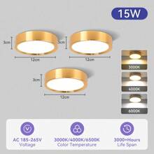 Luz empotrada para techo, Foco LED para decoración del hogar, Foco moderno para sala de estar, dormitorio, pasillo, baño, gabinete de cocina, tienda, hotel. Disponible en negro/blanco/dorado, en blanco cálido/neutro/frío, en 5W/10W/15W/25W. - Downlight de montaje en superficie - Ver 81