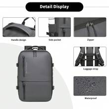 Practical Under Seat Carry-On Cabin Size Travel Laptop Backpack With USB & Type-C Charging Port, Waterproof Business Backpack With Multiple Pockets, Overnight Backpack For Men And Women