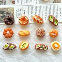 12 piezas Adornos decorativos vintage de la serie de pan, calcomanías plásticas para taquillas, para oficina/cocina, sin necesidad de electricidad, regalos perfectos para días festivos