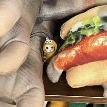 1pc Creative Doll Keychain Funny Cockroach Doll Decor Keyring Bag Charm