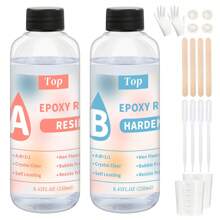 50ml/100ml/250ml/500ml/1000ml 透明水晶环氧树脂套装，适用于桌面和酒吧铸造的无气泡树脂，适用于工艺品的透明环氧树脂，生日/派对/节日礼物 - Epoxy Resin - 查看 8