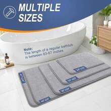 OLANLY Thick Memory Foam Bath Mat Rug 30x20, Extra Soft Absorbent Bathroom Rugs, Quick Dry Bath Mats, Non-Slip, Machine Washable Carpet For Bathroom, Tub And Shower, Home Decor Accessories, Grey - 深灰色 - 查看 12