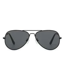 2pcs Fashionable Unisex Eyeglasses, Multi-Color Pilot Aviator Metal Frame Eyeglasses