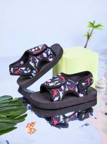 Sandalias para niños con diseño adorable de espuma, versátiles y adecuadas para uso diario, con ajustable, ligeras, transpirables y antideslizantes