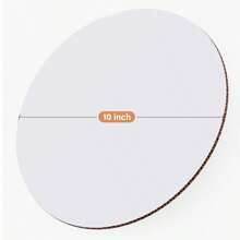 10 Pcs 8/9/10/12inch Corrugated White Cake Board Rounds,Circle Cardboard Round Base Disposable Coated Cake Plate - White - View 2