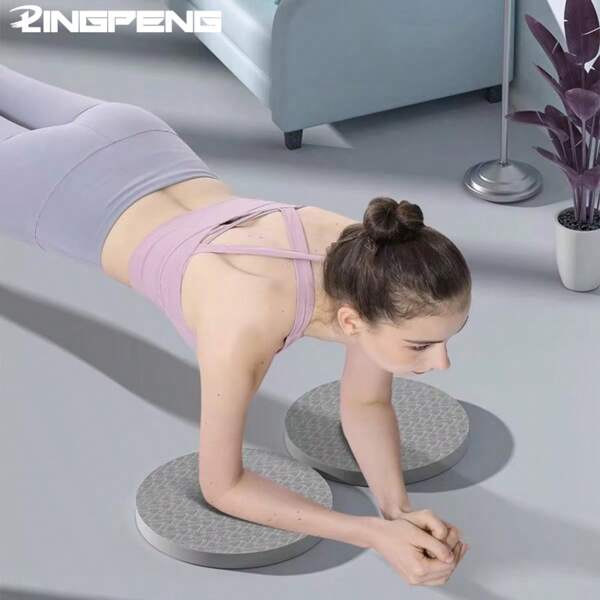 1 Par de Joelheiras de Espuma para Yoga e Pilates, Tapetes Acolchoados Grossos para Apoio de Cotovelo e Pulso, Absorventes de Choque, Portáteis