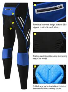 Pantalones de ciclismo para hombre, pantalones de bicicleta de carretera y montaña con silicona engrosada y secado rápido, indumentaria para ciclismo