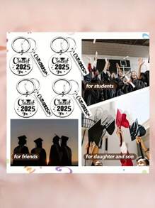 8pcs 2025 Graduation Gifts, Key Chain Pendants, Party Gifts, Happy Graduation - Multicolor - View 7