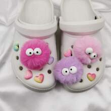 5/9/12pcs Cute Multi-Color Faux Fur Pom Poms With 3D Accessories, DIY Shoe Charms Decorations, Shoe Charm, Add Color To Shoes, Perfect For Parties, Holidays, Lovely Gift - Multicolor - View 9