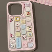 Sanrio Sanrio Cartoon IPhone 16/15/14/13/12/11/XS/XR/X Plus Pro Max Phone Case, TPU Soft Shell Cute Minimalist Creative Full Coverage Phone Protector