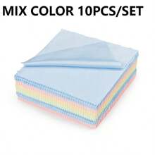 5/10/20pcs Solid Color Glasses Cleaning Cloth, Ultra-Fine Fiber Cleaning Glasses Cleaner, Wiping Phone Screens, Jewelry Wiping, Piano, Lens, Watch Cloth, Reusable, Glasses Cloth,Ultra-Fine Fiber Lens Polishing Cloth, Dust-Proof, Lens Cleaning Wipe