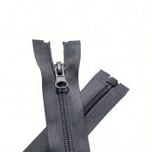 10pcs Assorted Color Nylon Resin Zippers #5, Self-Locking Single Slider Zippers, Various Sizes, Smooth Sliding Sewing Accessories For Pockets, Cushions And Bags