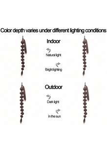 Braided Dark Brown 30 Inch Extra Long Synthetic Fiber Ponytail For Women