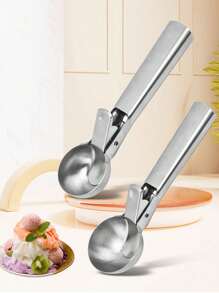 1pc Stainless Steel Ice Cream/Watermelon Ball Scoop, Fruit & Ice Cream Scooper Mold