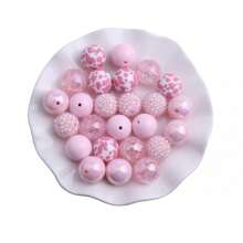 20pcs 20mm Bulk Price Cheap Handmade Colorful Style Mix Set Acrylic Gumball Beads For Chunky Bubblegum Beadable Keychain Jewelry Bracelet Necklace DIY Making - Multicolor - View 10