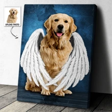 定制照片画布文章风格 - 宠物主题油画风格 - 送给家人、朋友的礼物