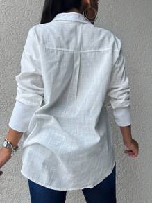 Women's Shirt (Cotton) - White - View 2