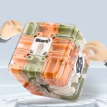 Khối lập phương ma thuật mê cung 3D tương tác 4 màu dành cho trẻ em, phù hợp cho trẻ em và thanh thiếu niên, đồ chơi giải tỏa căng thẳng sáng tạo, trò chơi thử thách liên kết nhiều màu sắc, quà tặng lý tưởng cho tiệc sinh nhật - Khối lập phương lăn - Xem 9