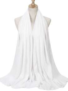 1 Stück natürliche Satin einfarbig Kopftuch Satin Hijab Frauen Kopf wickeln