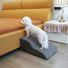 1 Pc Washable Pet Staircase, High Elasticity Sponge Non-Slip Ladder For Senior And Puppy Dogs To Climb Bed And Sofa - Multicolor - View 4