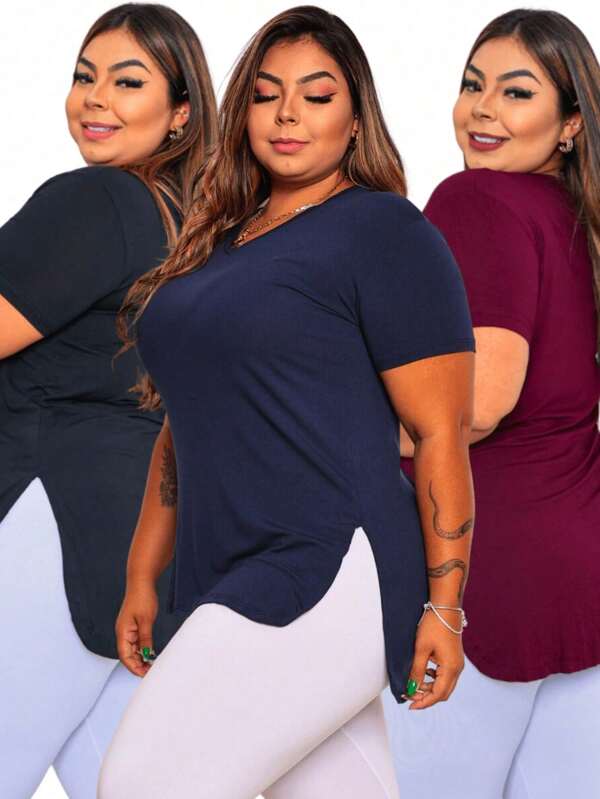 Kit 3 Blusa Feminina Vest Legging Cobre Bumbum Academia Plus Size