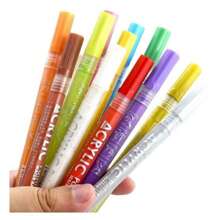 12 Acrylic Paint Markers Drawing Round Tip 5mm