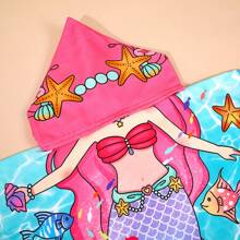 Cute Cartoon Children Hooded Bath Towel, Soft & Skin-Friendly, Won't Shed, Absorbent And Quick Drying, Wearable Baby Bathrobe - Multicolor - View 7