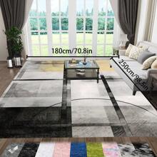 Bohemian Style Solid-Color Area Rug, 700g/Sq.M Crystal Velvet Backing, 5mm Thickness, Soft Anti-Slip Washable Carpet For Living Room, Bedroom, Kitchen, Office, Indoor & Outdoor Use