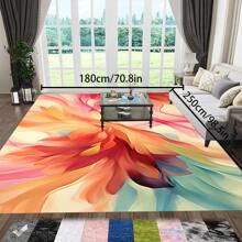 [Crystal Velvet 700g/㎡ Printed Bottom, 5mm Thick] 1 Piece Bohemian Style Solid Color Rug, Soft Anti-Slip Washable Carpet For Indoor And Outdoor, Living Room, Bedroom, Kitchen, Office, Home Decor, Doormat, Play Area Back To School