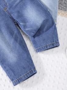 3pcs Multi-Color Jeans For Toddler Boys Casual Daily Wear Pants, Suitable For Spring/Autumn
